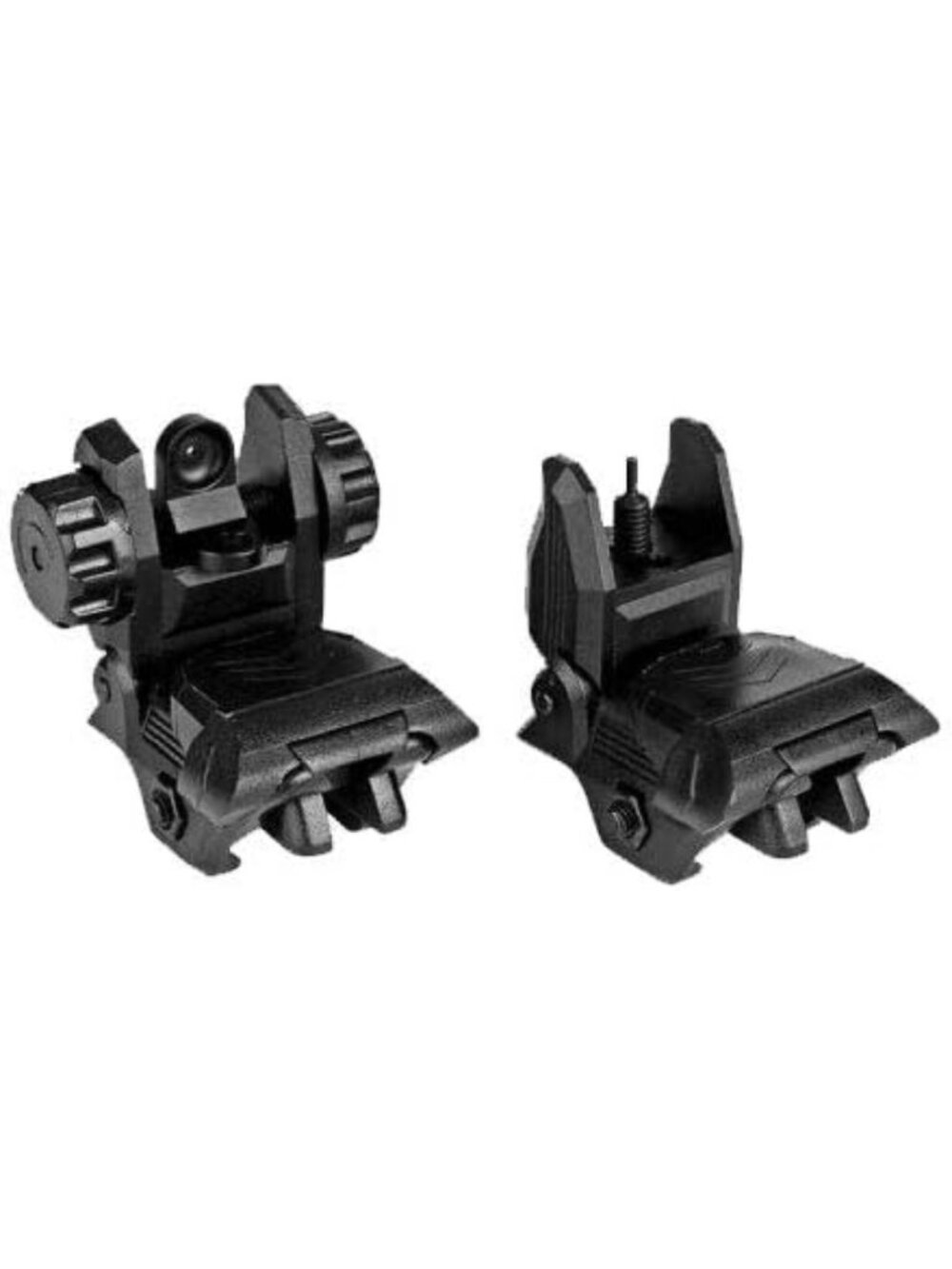 Polymer Flip-Up Backup Sights for 20mm Rail - Front & Rear Tactical Optics